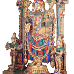 Brass Tirupati Balaji Prabhavali Sculpture 60 Inch - Premium Temple Decor | Jaipurio